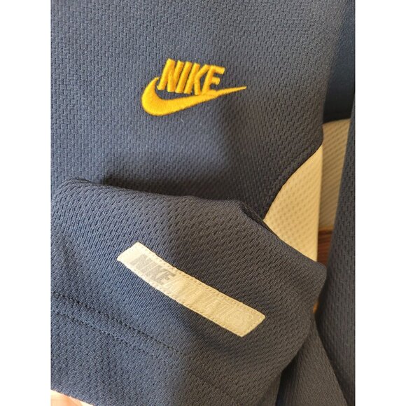 Nike XL LS Crew Neck Shirt Blue/Yellow Spandex Blend Bloke core Norm core - Picture 3 of 5